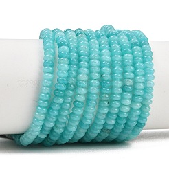 Chapelets de perles de jade blanche naturelle&nbsp;G-L635-A02-4x2mm-08