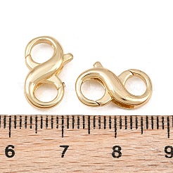 Fermoir mousqueton double face en laiton pour la fabrication de bijoux&nbsp;KK-CBAA482-03G