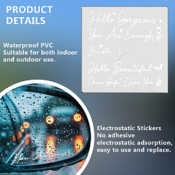 1 Stück wasserdichte elektrostatische PVC-Aufkleber&nbsp;DIY-OC0013-20E