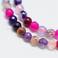 Agata naturale fili di perle&nbsp;G-R344-4mm-36