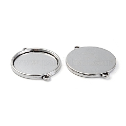 Support du connecteur cabochon de style tibétain&nbsp;TIBE-A124212-AS-FF