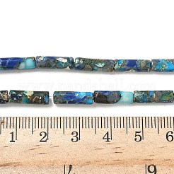 Zusammengesetzte synthetische türkisfarbene und imperiale Jaspisperlenstränge&nbsp;G-D0006-A01