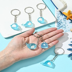 6 porte-clés en résine lumineuse&nbsp;KEYC-FS00020