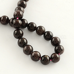 Grenat naturel brins de pierres précieuses perles&nbsp;G-R263-6mm