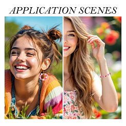 120 Stück 7 Farben handgefertigte Polymer Clay Perlen&nbsp;CLAY-TA0001-93