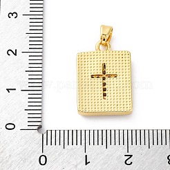 Ottone micro spianare pendenti zirconi&nbsp;KK-S510-42G-01