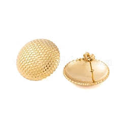 Orecchini a bottone in acciaio inossidabile 304 con placcatura ionica (ip) per donna&nbsp;EJEW-P279-47G