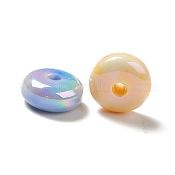Placcatura uv perline acriliche iridescenti arcobaleno opache&nbsp;PACR-D069-10