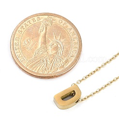 Collane pendenti in acciaio inossidabile placcato ionico (ip) 304&nbsp;NJEW-R050-01G-04