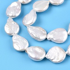 Natürliche Keshiperlen Stränge&nbsp;PEAR-S018-02K