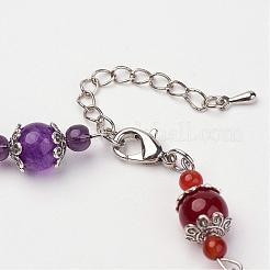 Bracciali gemma perline naturali e sintetici&nbsp;BJEW-P065-11