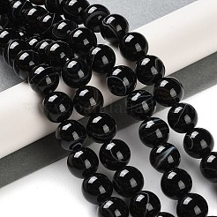 Natürliche gestreifte Achat- / Bandagatperlenstränge&nbsp;G-Z060-A01-C08
