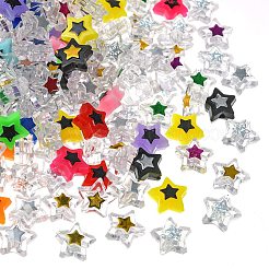 250 Stück 5 Stile undurchsichtige und transparente Acrylperlen&nbsp;MACR-CJ0001-44