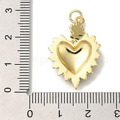 Pendenti smaltati in ottone placcato a cremagliera&nbsp;X-KK-I720-27G-03