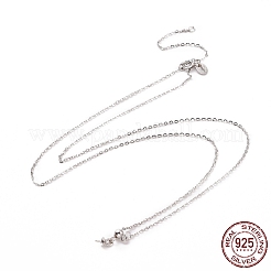 Fabrication de colliers en argent sterling 925 rhodié&nbsp;STER-I021-06P