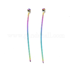 Placcatura ionica (ip) perni a testa sferica in acciaio inossidabile 304&nbsp;LS-STAS-E156-03M-03