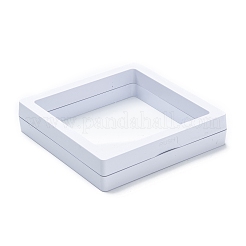 Boîte d'affichage de bijoux de suspension de film mince de pe transparent carré&nbsp;CON-D009-01A-05