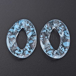 Transparentem Acryl Verknüpfung Ringe&nbsp;OACR-N009-014A-12