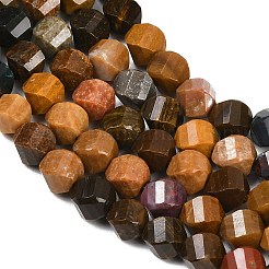 Natur Ozean Jaspis Perlen Stränge&nbsp;G-P611-C05-01