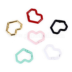 6 anillo de resorte de aleación con forma de corazón&nbsp;FIND-TA0011-14C