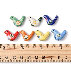8 pz 7 colori perline di porcellana stampate a mano&nbsp;PORC-FS0001-39