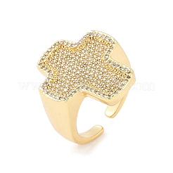 Bagues de manchette ouvertes en laiton pour femmes&nbsp;LS-RJEW-R011-03G-01
