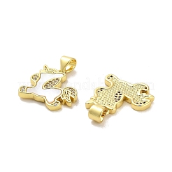 Messing micro pave klare zirkonia anhänger&nbsp;KK-K365-12A-G