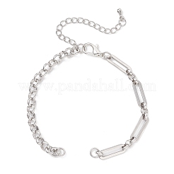 2 stücke 2 arten 304 edelstahl kette armband machen&nbsp;AJEW-JB01493