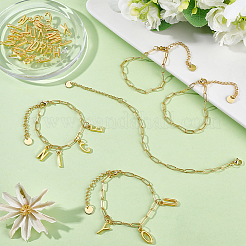 DIY-Bausätze für Buchstaben-Charm-Armbänder&nbsp;DIY-BM0001-26