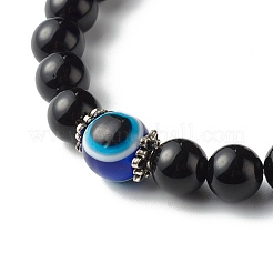 Stretch-Armbänder mit magnetischen Herzverschlüssen für Liebespaare&nbsp;BJEW-JB06772