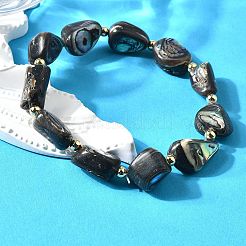 Stretch-Armbänder aus Abalone-Muschelperlen&nbsp;BJEW-D315-02G