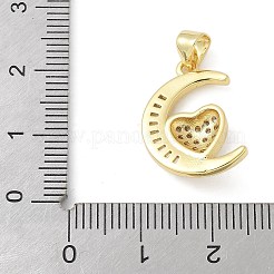 Ottone micro spianare pendenti zirconi&nbsp;KK-K298-01A-G