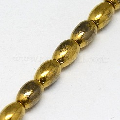 Electroplate non magnetici ematite sintetico fili di perline&nbsp;G-J168-6x4mm-04