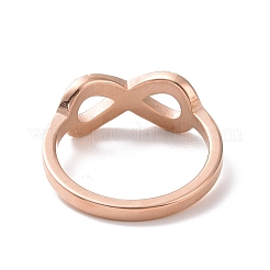 Anillo de dedo infinito con rhinestone de cristal&nbsp;RJEW-D120-01B-RG