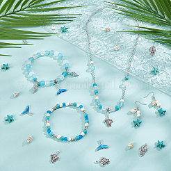 Kits de diy para hacer joyas con temática oceánica&nbsp;DIY-ME0001-17