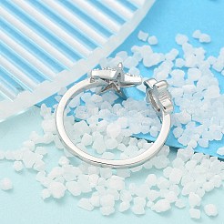 Anelli aperti in acciaio inossidabile 304 per le donne&nbsp;RJEW-B109-07P-02