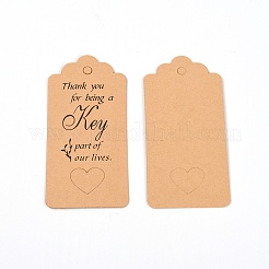 Tarjeta de papel kraft&nbsp;DIY-WH0240-79