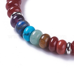 Nylon regolabile bracciali intrecciati cavo di perline&nbsp;BJEW-F369-C13