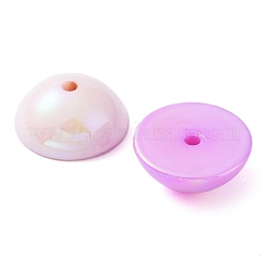 Placage uv perles acryliques transparentes&nbsp;OACR-Z013-04