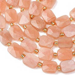 Natürliche sunstone Perlen Stränge&nbsp;G-L654-J02-01