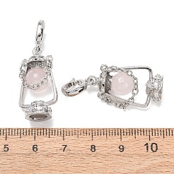 Natürlichen Rosenquarz Anhänger&nbsp;GG-CBA0251-04P-06