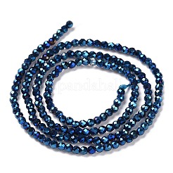 FilI di perline in vetro placcato&nbsp;GLAA-H021-01A-FP03
