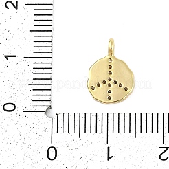 Gestell aus Messing mit Zirkonia-Anhängern&nbsp;LS-KK-Q018-03G