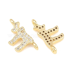 Ottone micro spianare pendenti zirconi&nbsp;KK-C162-078G