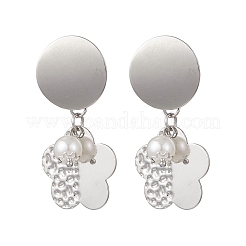 Orecchini pendenti con perle imitazione plastica ABS&nbsp;EJEW-JE06903-02