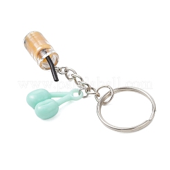 Llaveros de fruta de vidrio con botella&nbsp;KEYC-JKC01326