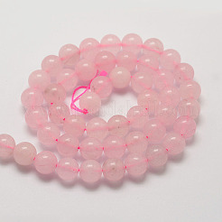 Chapelets de perles en quartz rose naturel&nbsp;G-G735-46-10mm