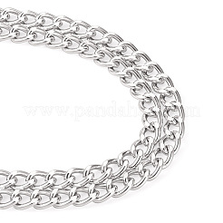 Chaînes gourmettes en aluminium&nbsp;X-CHA-T001-25S