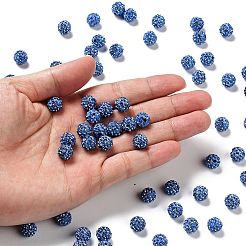 Perles de boule pavé disco &nbsp;X-RB-A130-10mm-20