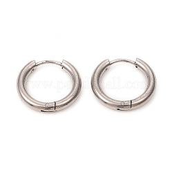 Orecchini a cerchio huggie in acciaio inossidabile 201 anti-ossidazione&nbsp;EJEW-L250-01C-P